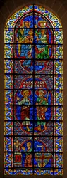 Die Heiligen Johannes und Jakobus; Anbetung der Könige; Stifter: Bouchard de Marly