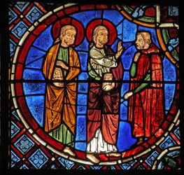 Die Heiligen Simon und Judas mit einem Diakon