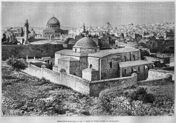 St. Ann Kirche und Felsendom, Tempelberg, aus La Syrie d