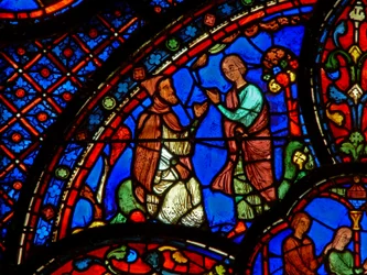 St. Antonius: hört die Lehren eines Einsiedlers