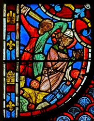 St. Blasius wird vor einem König hingerichtet