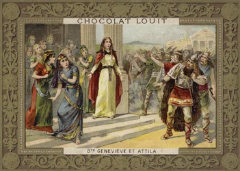 St. Genoveva und Attila der Hunne