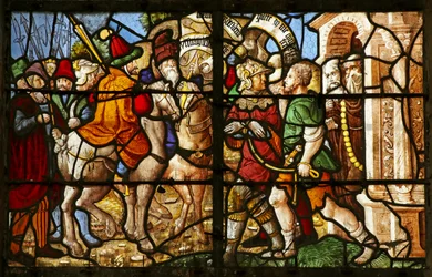 St. Julien de Brioude wird vor einem Kloster verhaftet