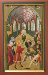 St. Martin exorziert eine besessene Person (Öl auf Leinwand)