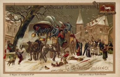 Postkutsche (Chromolithografie)