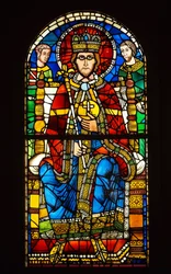 Buntglas. Kaiser in Majestät, spätes 12. Jahrhundert