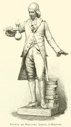 Statue von Philippe Lebon in Chaumont
