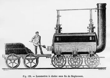 Stephensons Endlosketten-Lokomotive