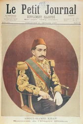 Sultan Abd al-Hamid Khan II. (1842-1918), Herrscher des Osmanischen Reiches, aus Le Petit Journal, 21. Februar 1897
