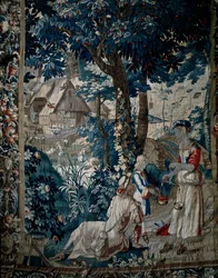 Sommer, Kirschenverkauf (Wandteppich)