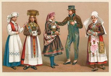 Kostüme aus Schweden und Norwegen