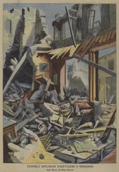 Schreckliche Acetylengasexplosion in einem Café in Rognonas, Frankreich