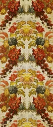 Textil mit wiederholtem Blumenmuster, Lyoner Werkstatt, um 1740