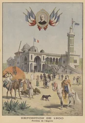 Der algerische Pavillon auf der Weltausstellung 1900 in Paris