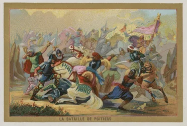 Die Schlacht von Poitiers, Frankreich, 732