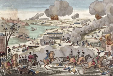 Die Schlacht von Wagram, 6. Juli 1809