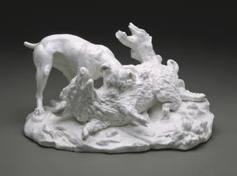 Die Wildschweinjagd, um 1751