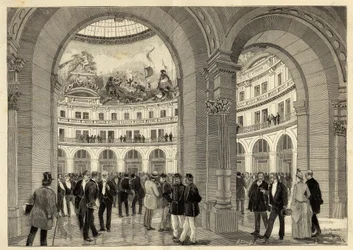 Die Bourse du Commerce - Paris (1. Arrondissement) - 1889 - Gravur aus Le Monde illustré - 1889
