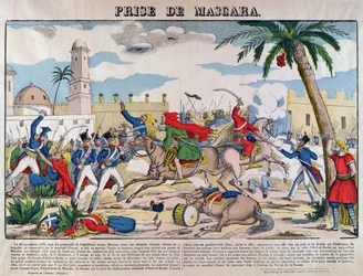 Die Eroberung von Mascara durch die Franzosen unter dem Kommando von Bertrand Clauzel im Jahr 1835