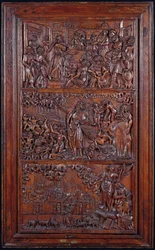 Das Credo, Tafel IV: Die Vergebung der Sünden, Ezechiels Vision der trockenen Knochen und Johannes