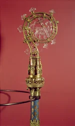 Der Krummstab der Äbtissinnen des Zisterzienserklosters Abbaye du Lys (vergoldetes Silber & Bergkristall)