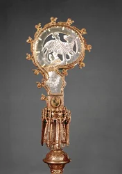 Der Krummstab der Äbtissinnen des Zisterzienserklosters Abbaye du Lys (vergoldetes Silber & Bergkristall)