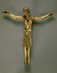 Der gekreuzigte Christus, Französisch, zweite Hälfte des 12. Jahrhunderts