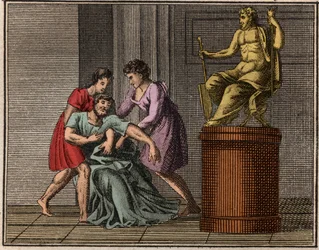 Der Tod des Demosthenes, 384-322 v. Chr.