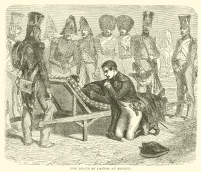 Der Tod von Lannes bei Essling (Gravur)