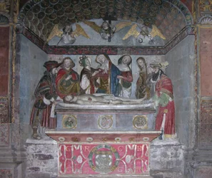 Die Grablegung, ca. 1523 (bemalter Stein)