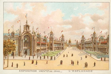 Die Esplanade, Weltausstellung 1900, Paris