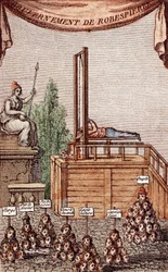 Die Hinrichtung Robespierres am 28. Juli 1794