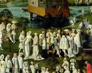 Der Garten der Liebe am Hof von Philipp dem Guten, in den Gärten des Château de Hesdin 1431 (Detail)