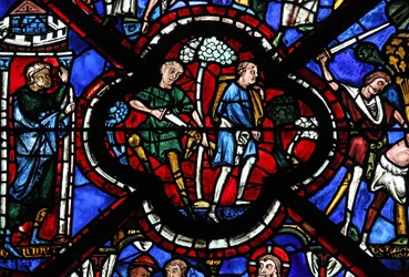 Das Fenster des barmherzigen Samariters: Räuber überfallen den Reisenden