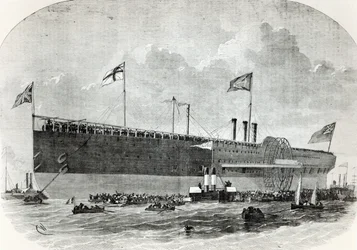 Die Great Eastern, Illustration aus Le Nouvel Illustré, 1867