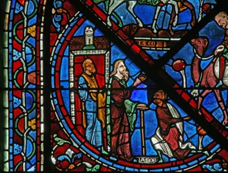 Das Joseph-Fenster: Jakob empfängt seine aus Ägypten zurückkehrenden Söhne