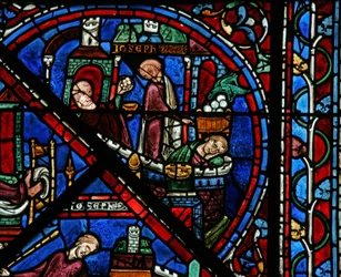 Das Joseph-Fenster: Der Traum des Pharaos von sieben fetten und sieben mageren Jahren