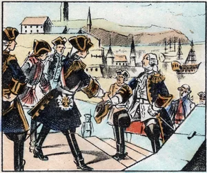 Der Marquis von Montcalm (Louis Joseph de Montcalm).