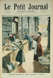 Das neue Hilfspostamt in Paris, aus Le Petit Journal, 18. Mai 1894