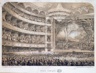 Die Opéra Comique in Paris, 1850-60
