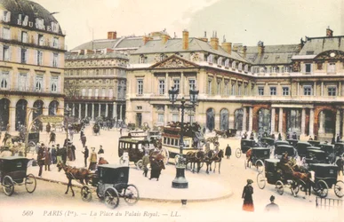 Der Place du Palais Royal in Paris, 1910