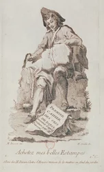 Der Druckverkäufer, aus Petits Métiers de Paris