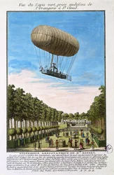 Das Robert-Luftschiff über Saint Cloud, Paris, 15. Juli 1784