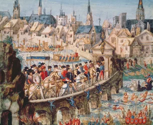 Das königliche Einzugsfest von Heinrich II. (1519-59) in Rouen, 1. Oktober 1550