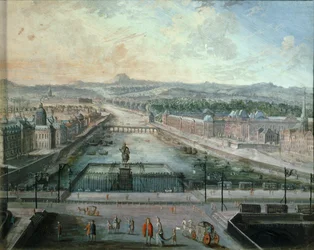 Die Seine vom Place Dauphine aus gesehen