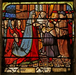 Das Fenster des Heiligen Ludwig: Szene aus seiner Jugend?