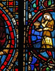 Das St. Lubin-Fenster: Stifter - Weinmacher