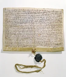 Die Statuten der Universität Paris, erstellt und gewährt von Kardinal Robert de Courson, päpstlicher Legat, im August 1215