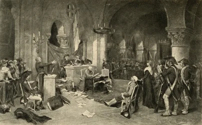 Der Prozess von Marie-Antoinette am 16. Oktober 1793