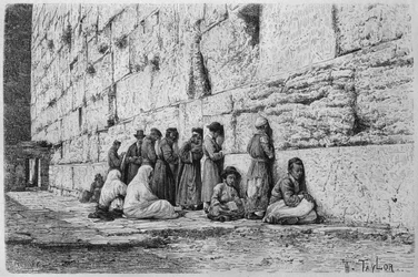 Die Klagemauer, aus La Syrie d